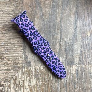 Apple iWatch Purple Leopard Print Watch Strap 40mm